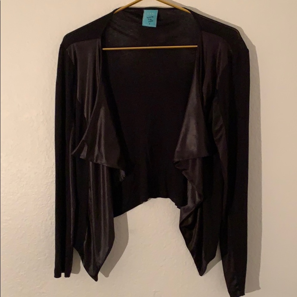 Black cardigan